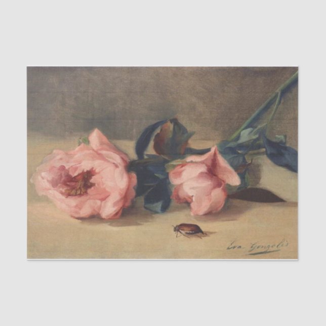 Papel De Seda Peonies & June Inseto por Eva Gonzales (Frente )