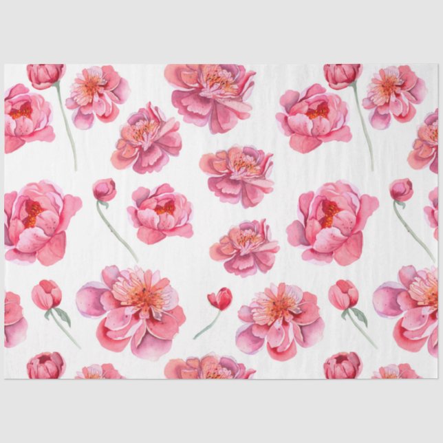 Papel De Seda Peonies Series Design 11 (Frente )