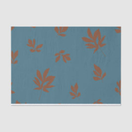 Papel De Seda Peony deixa azul e ferrugem