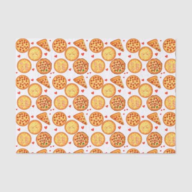 Papel De Seda Peperroni, Queijo E Margherita Pizza (Frente )