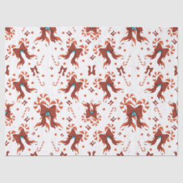Papel De Seda Peppermint Charm Wrapping Paper