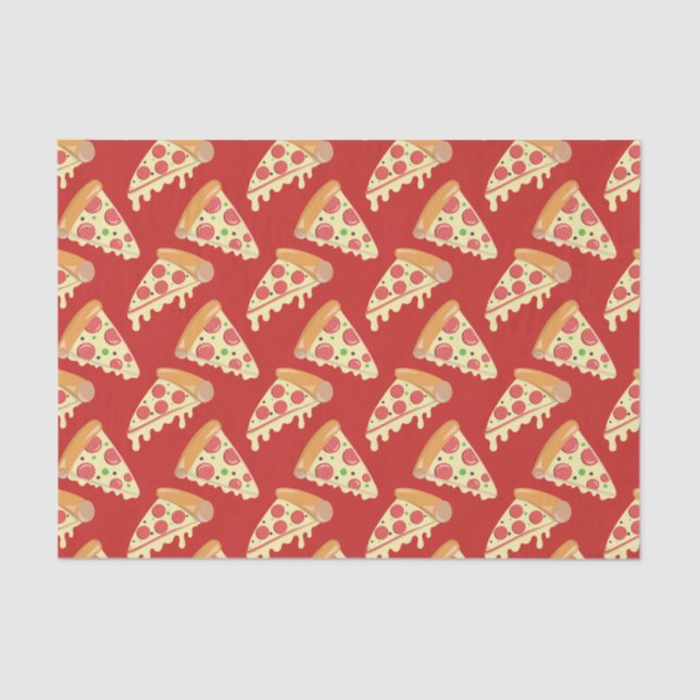 Papel De Seda Pepperoni Pizza Party (Frente )