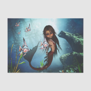 Papel De Seda Pequena sereia