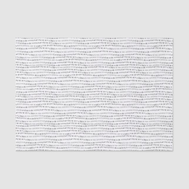 Papel De Seda Pequenas Linhas Pretas e Brancas de Natal Minimali (Frente )