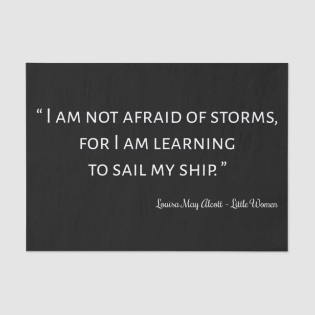 Papel De Seda Pequenas mulheres, citando I - Estilo clássico (Frente )