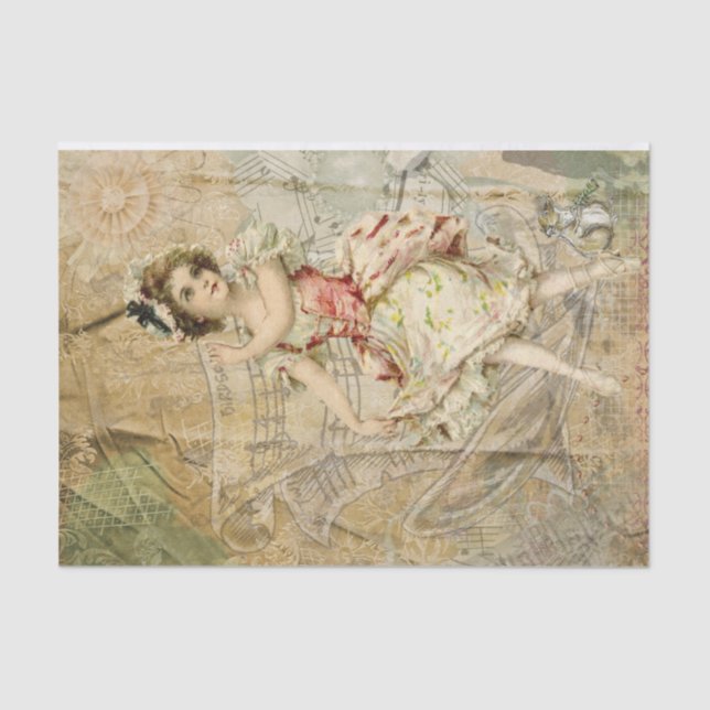 Papel De Seda Pequeno Dançarino de Fada (Frente )