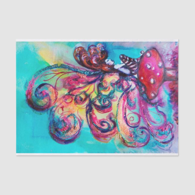 PAPEL DE SEDA PEQUENO ELF DE COGUMELOS (Frente )