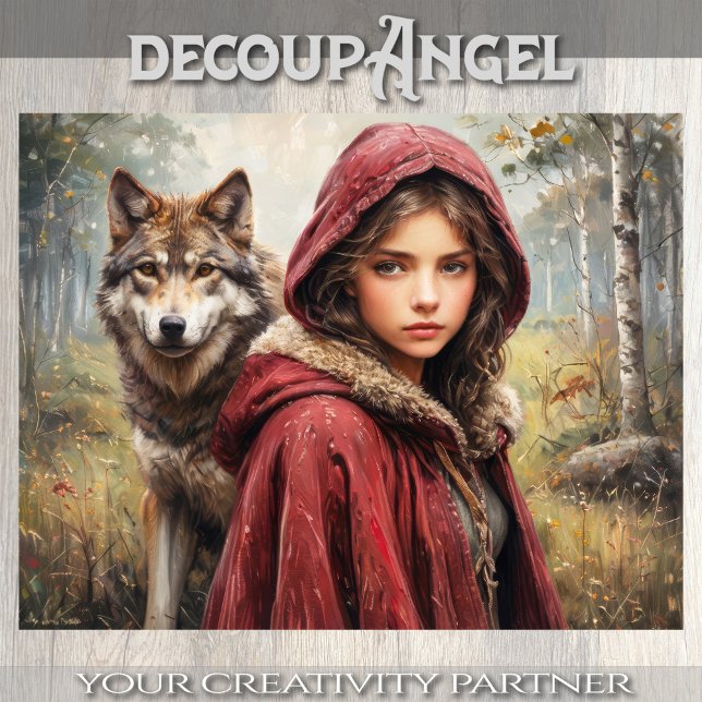 Papel De Seda Pequeno Vermelho: Além do Caminho - Decoupage - (Criador carregado)