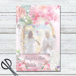 Papel De Seda Pequenos Angels Floral Bohemian Decoupage