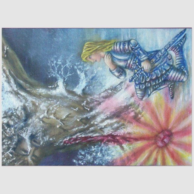 PAPEL DE SEDA PERCEPÇÃO E VISÃO DO FERIMENTO SANTO (Frente )