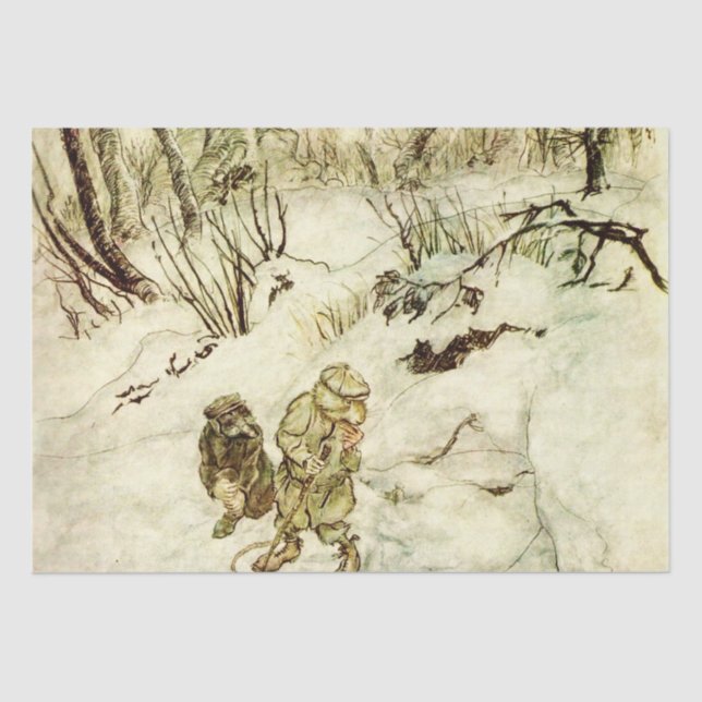 Papel De Seda Perdido na floresta negra por Arthur Rackham (Frente )
