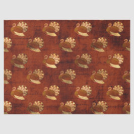 Papel De Seda Perfis de outono na Decoupage Laranja Queimada