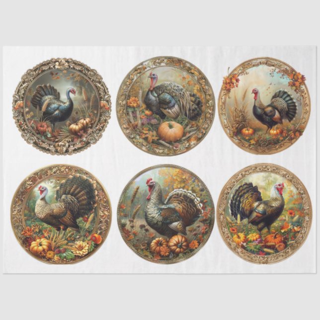 Papel De Seda Perfis de Turquia (Frente )