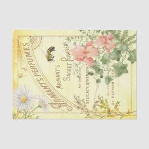 Papel De Seda Perfumes Vintage Ad Tecido De Descamação De Abel