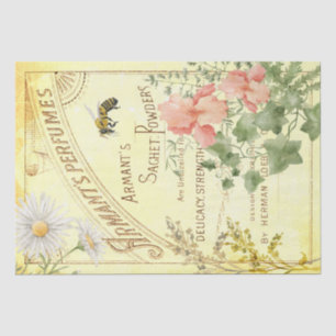 Papel De Seda Perfumes Vintage Ad Tecido De Descamação De Abel