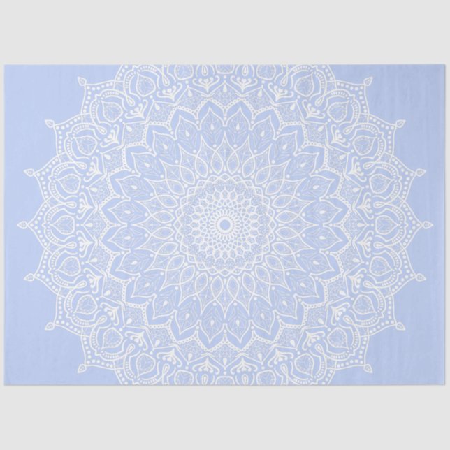 Papel De Seda Periwinkle Mandala - Bora em Juniper Berry (Frente )