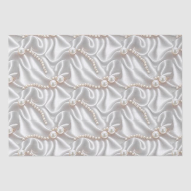 Papel De Seda Pérolas & Cetim (Frente )