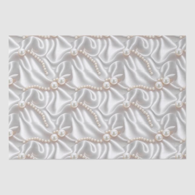 Papel De Seda Pérolas e Cetim (Frente )