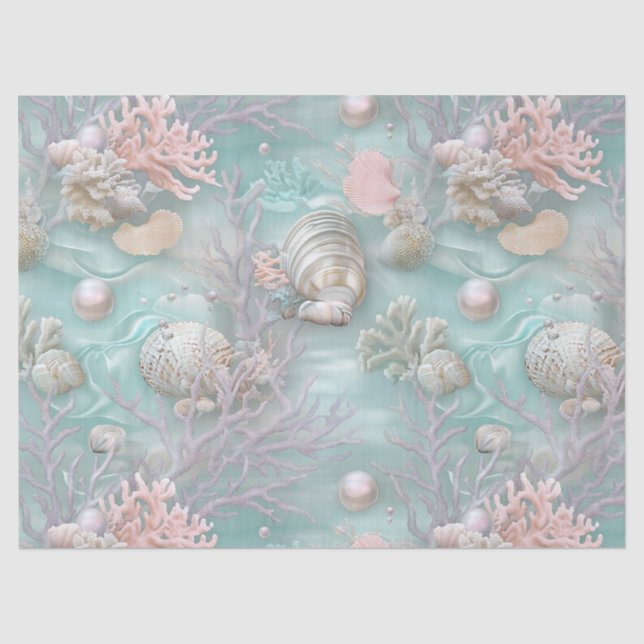 Papel De Seda Pérolas sob o Mar (Frente )