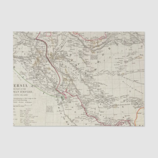 Papel De Seda Persia, império otomano (Frente )