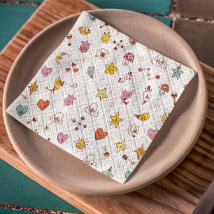 Papel De Seda Personagens de desenho animados padrão sem falhas