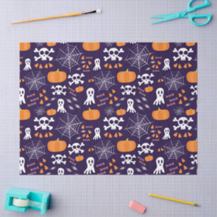 Papel De Seda Personagens Divertidos e Assustadores de Halloween