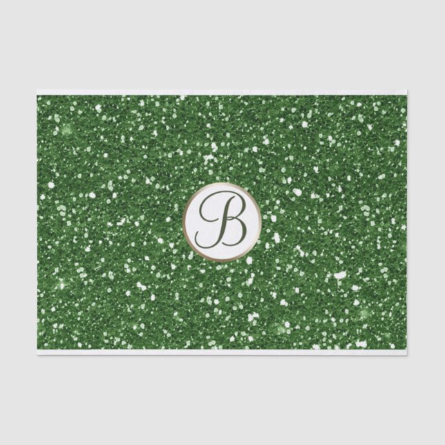 Papel de Seda Personalizado com Monograma Inicial  (Frente )