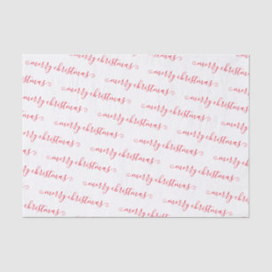 Papel De Seda Personalizado manuscrito preto de Natal