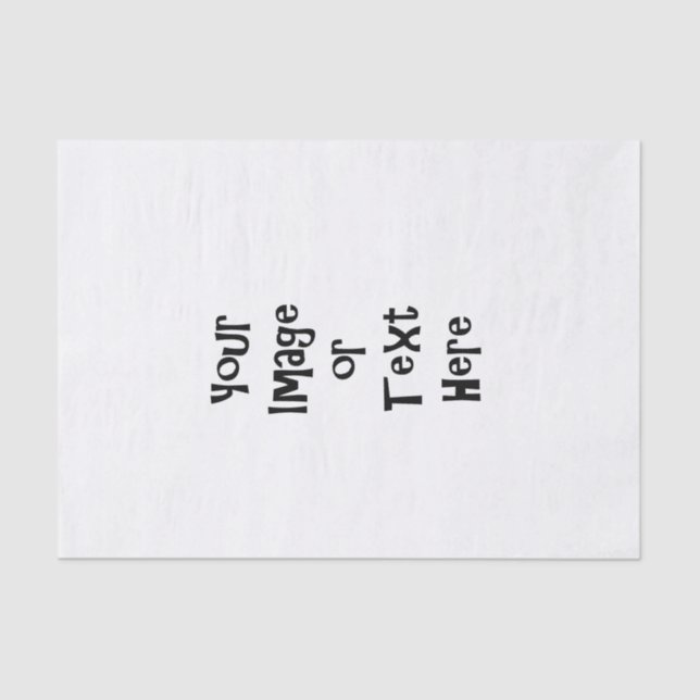 Papel De Seda Personalizar com imagens e texto personalizados (Frente )