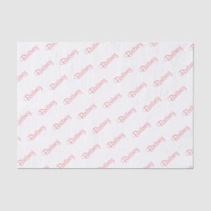 Papel De Seda Personalize: Tema cor-de-rosa conhecido da festa