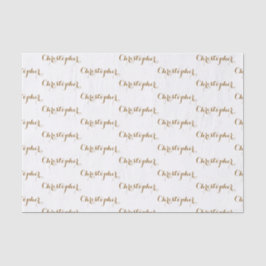 Papel De Seda Personalized Custom Name Gift Tissue Paper