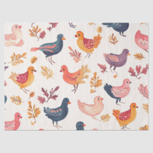 Papel De Seda Perus de Arte Popular – Natureza Inspirada Outono