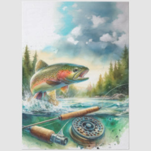 Papel De Seda Pesca com mosca