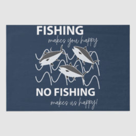 Papel De Seda Pescador Angler Birthday