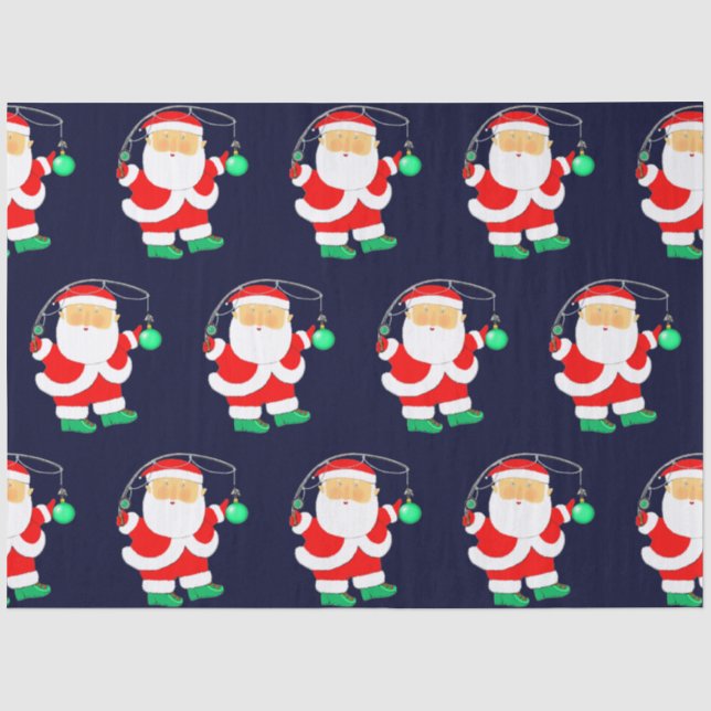 Papel De Seda Pescaria de Férias de Natal (Frente )