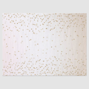 Papel De Seda Pêssego Branco Cor-de-rosa-claro Ombro Dourado Co