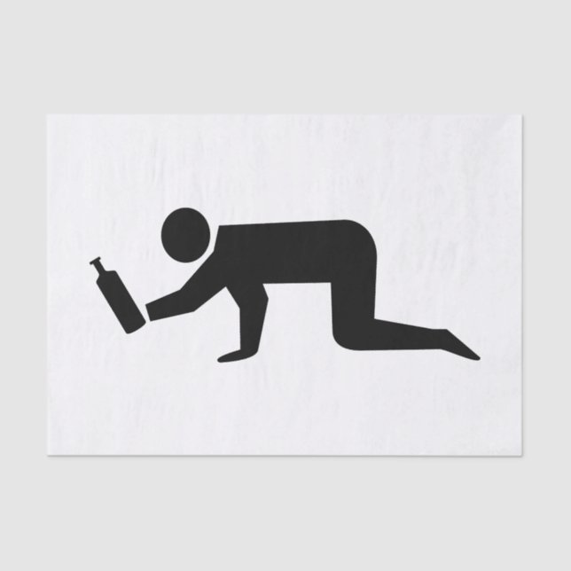 Papel De Seda Pessoas Bêbadas (Frente )