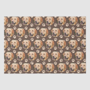 Papel De Seda Pet Photo Pattern Dog Personalizado