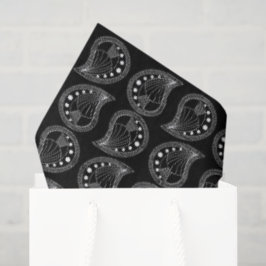 Papel De Seda Petal Paisley Ritmo linhas brancas