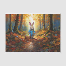 Papel De Seda Peter Easter Bunny com cesto de ovos de Páscoa