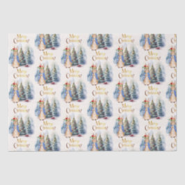 Papel De Seda Peter o Rabbit Merry Árvore de Natal