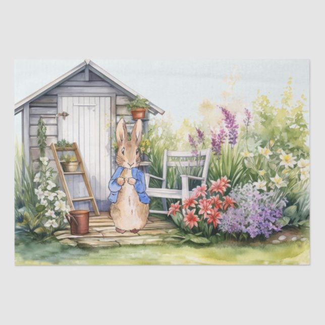 Papel De Seda Peter the Rabbit Garden Shed (Frente )
