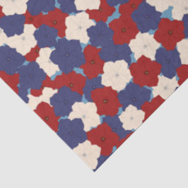 Papel De Seda Petúnias Patrióticas