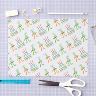 Papel De Seda Pi dia aniversário o 14 de março