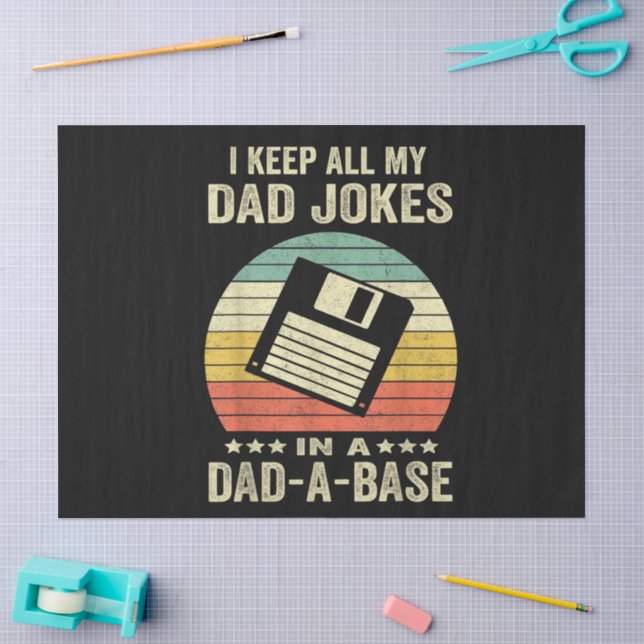Papel De Seda Piadas engraçadas de pai em dad-a-Base (Arte )