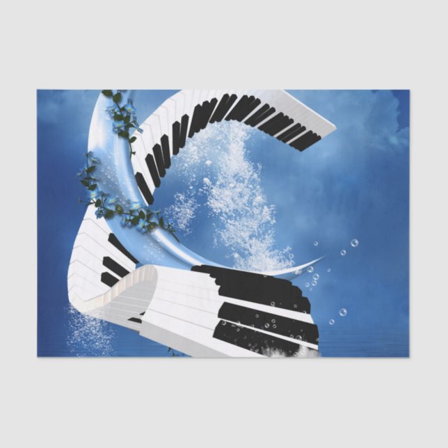 Papel De Seda piano curvo (Frente )