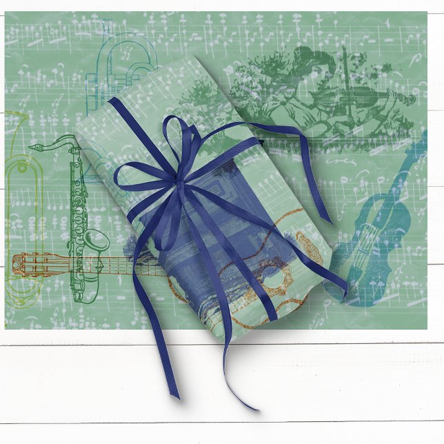 Papel De Seda Piano de safra e outros instrumentos musicais (Criador carregado)