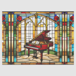 Papel De Seda Piano de Vidro Colorido Falso para Artesanato de D
