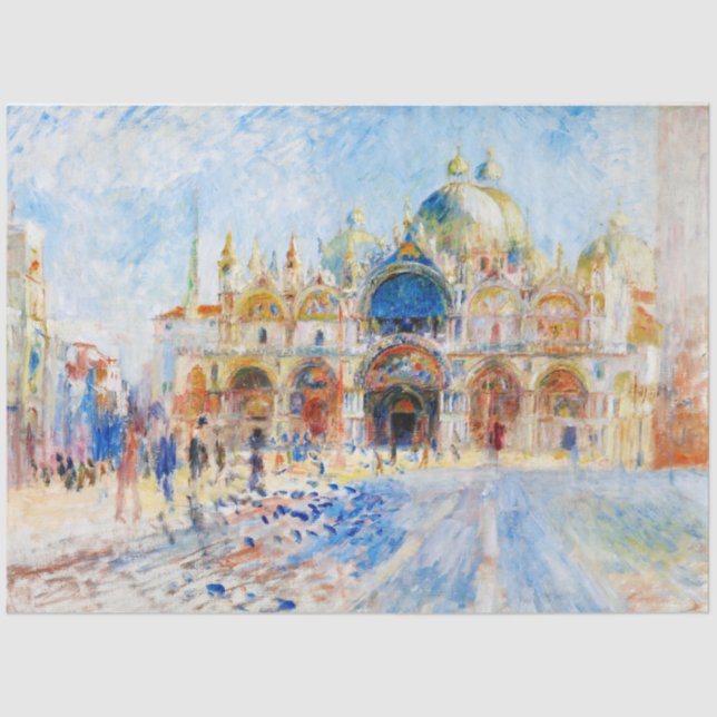 Papel De Seda Piazza San Marco, Renoir (Frente )