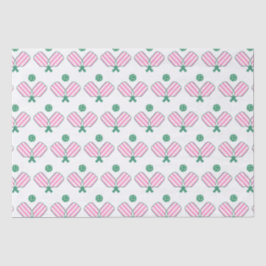 Papel De Seda Pickleball rosa e verde